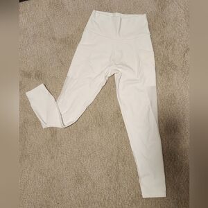Aerie Cream High-Waisted Leggings